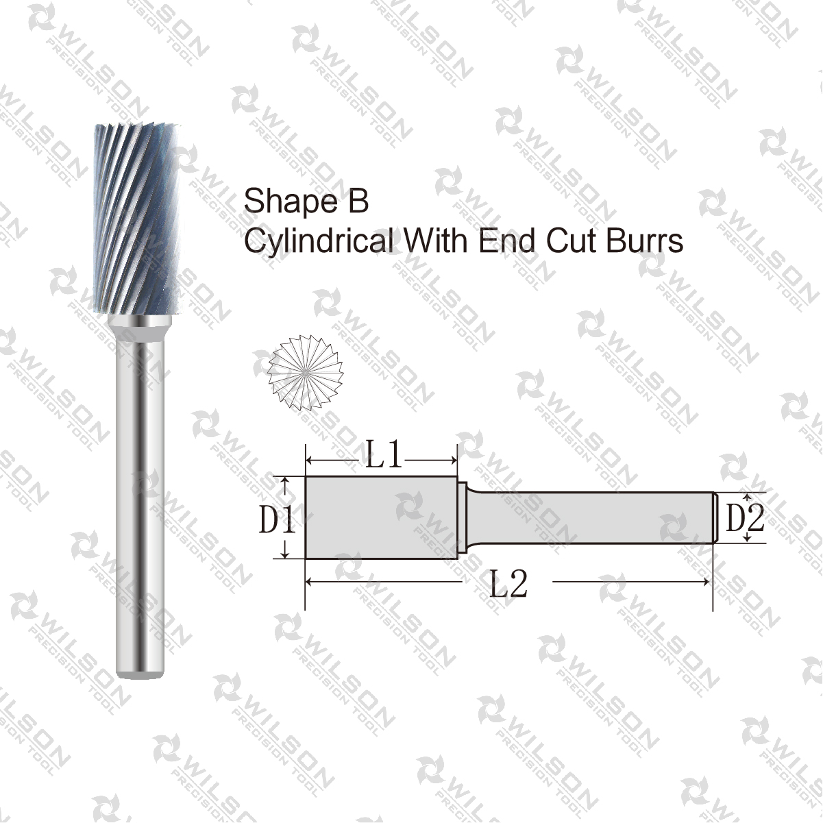 Shape B: Cylindrical With End Cut - MY Cut